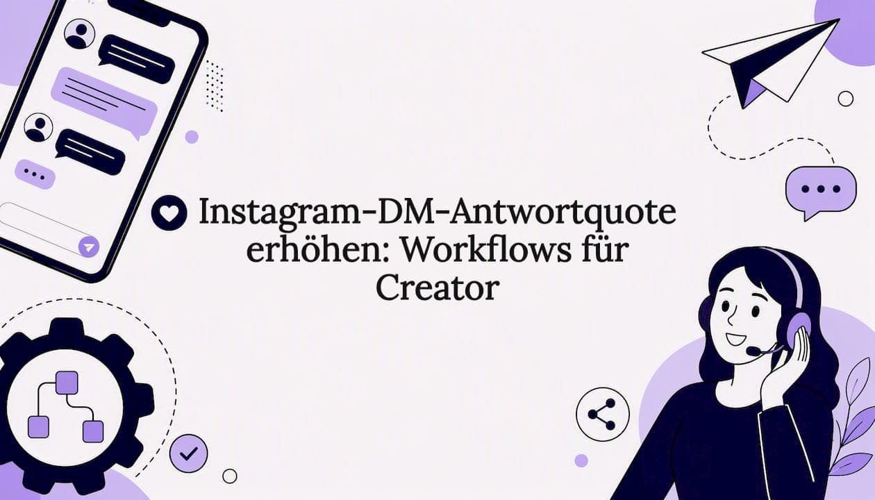 Instagram-DM-Antwortquote erhöhen: Workflows für Creator