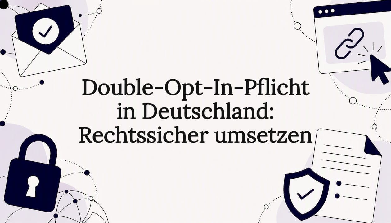Double-Opt-In-Pflicht in Deutschland: Rechtssicher umsetzen