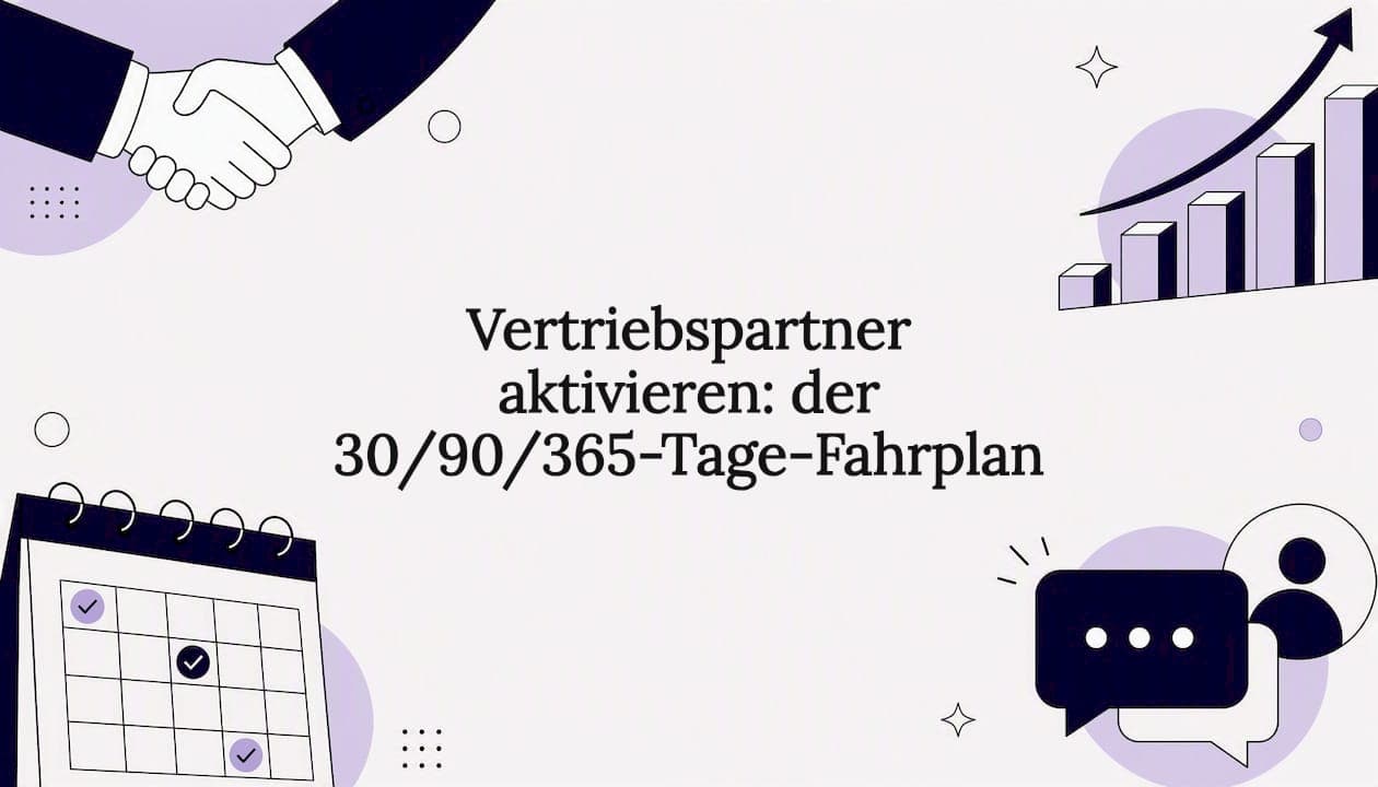 Vertriebspartner aktivieren: der 30/90/365-Tage-Fahrplan