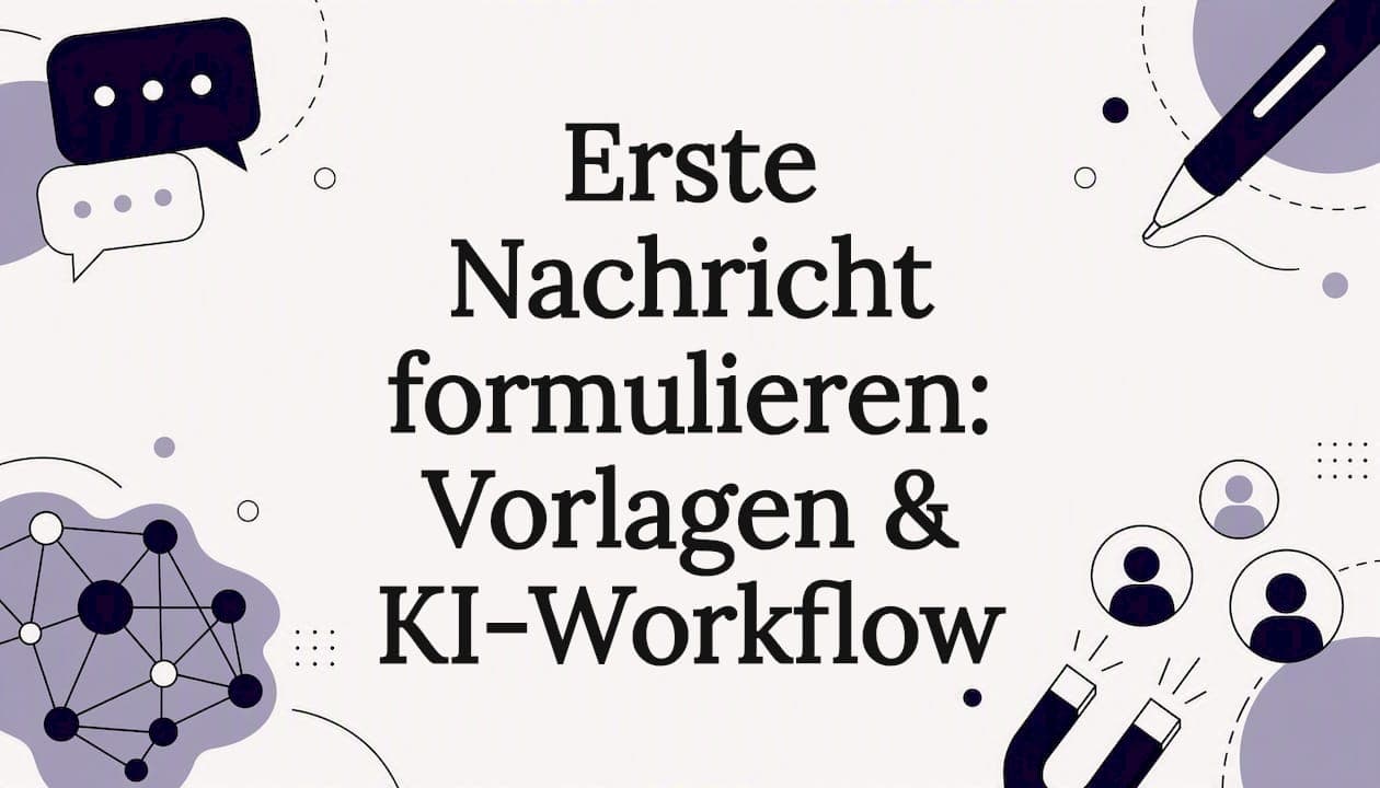 Erste Nachricht formulieren: Vorlagen & KI-Workflow