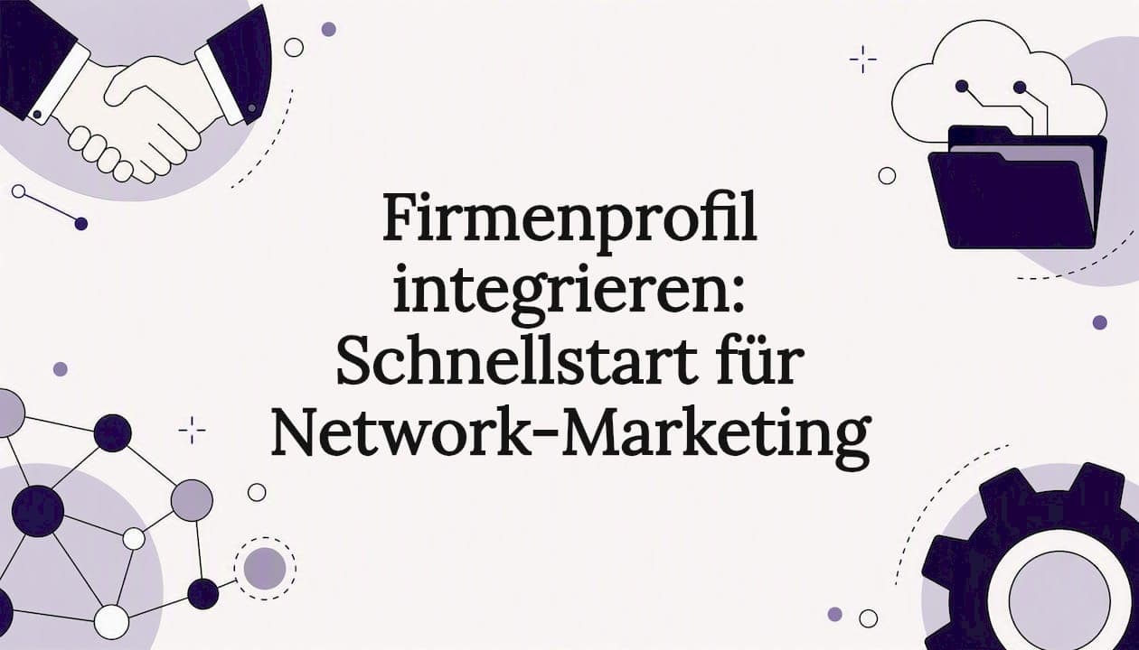 Firmenprofil integrieren: Schnellstart für Network-Marketing
