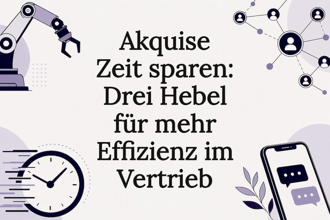 Akquise Zeit sparen: Drei Hebel für mehr Effizienz im Vertrieb