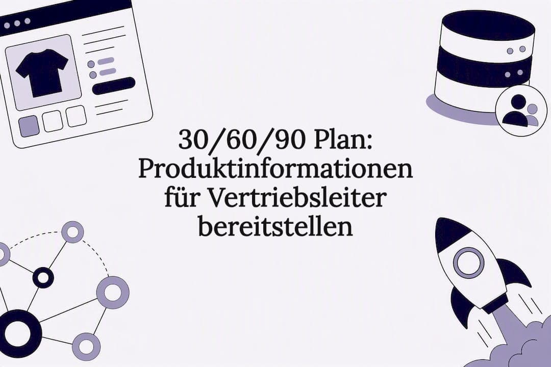 30/60/90 Plan: Produktinformationen für Vertriebsleiter bereitstellen