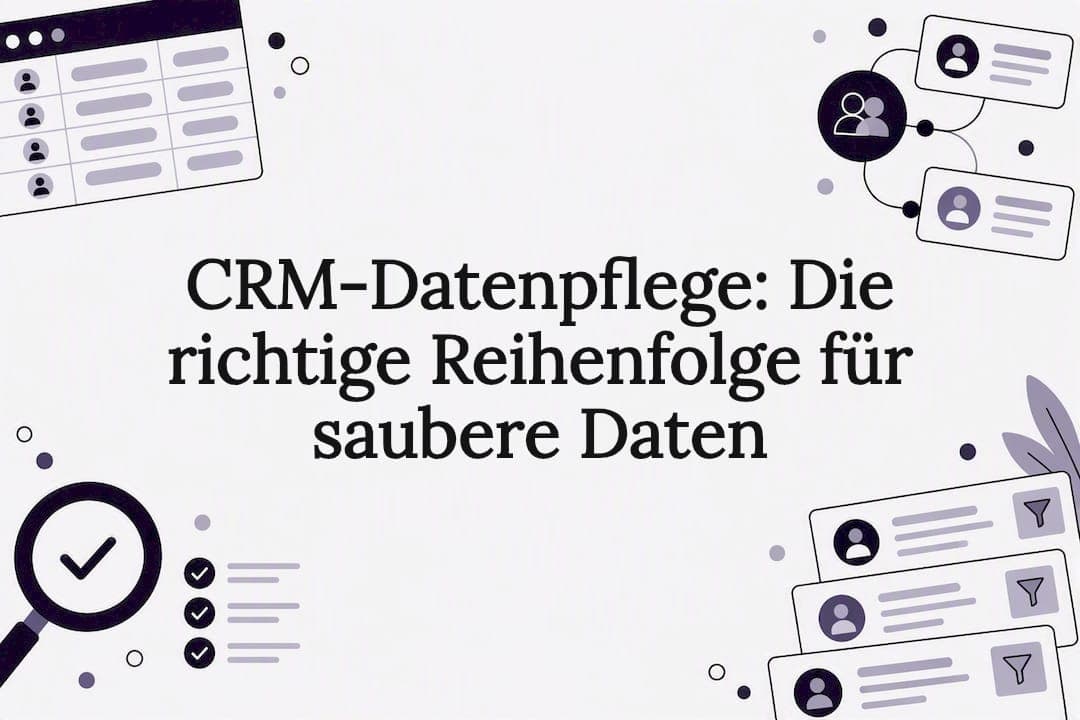 CRM-Datenpflege: Die richtige Reihenfolge für saubere Daten