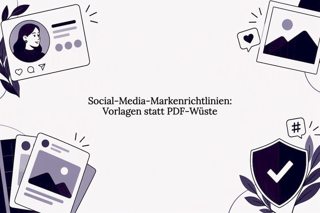 Social‑Media‑Markenrichtlinien: Vorlagen statt PDF‑Wüste