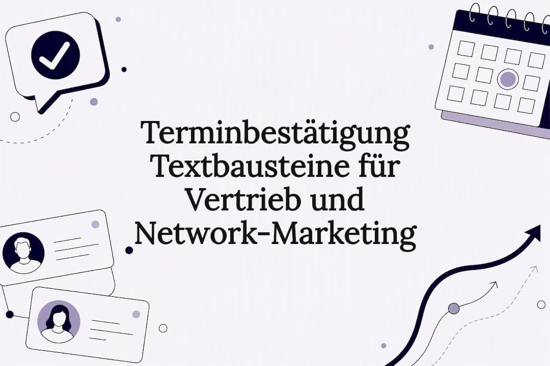 Terminbestätigung Textbausteine für Vertrieb und Network-Marketing
