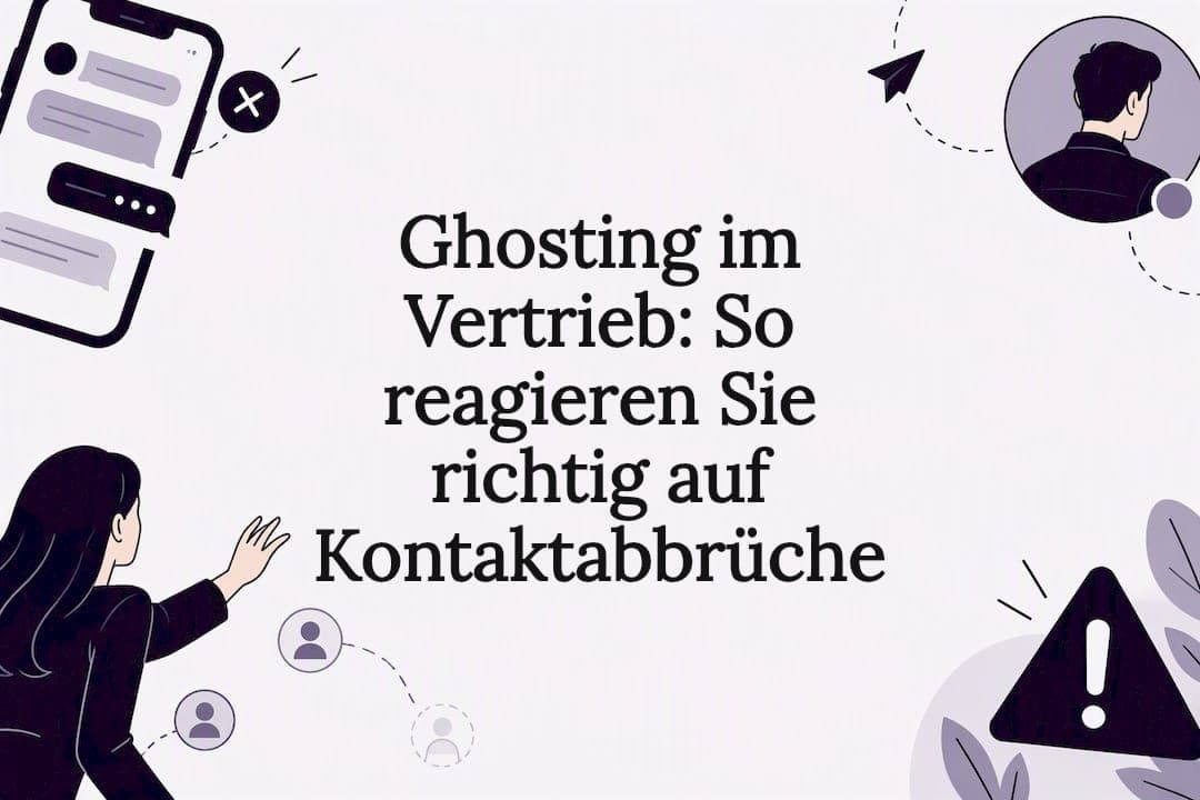 Ghosting im Vertrieb: So reagieren Sie richtig auf Kontaktabbrüche