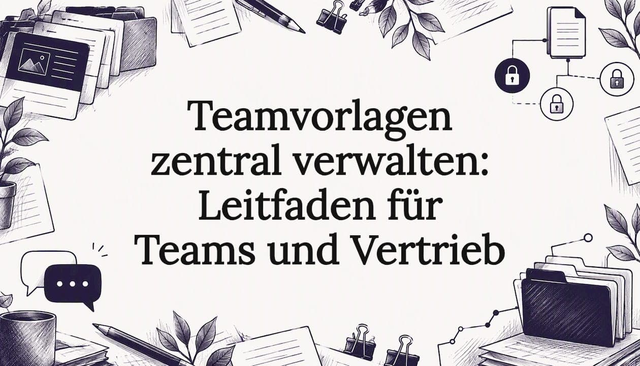 Teamvorlagen zentral verwalten: Leitfaden für Teams und Vertrieb